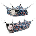 thumbnail image 1 of 2 Pcs Ferret Hammock Polyester Guinea Pig Hammock with Loop and Tunnel Practical Pet Cage Accessories for Parrot Squirrel Mouse, 1 of 11
