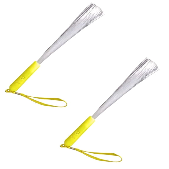 2 Pcs Fiber Optic Wand, Led Cold Sparklers Wedding Send Off Ideas, 3 Flashing Modes Wedding Glow Sticks for Reception, Light up Wands, Fiber Optic Lights for Party Favor