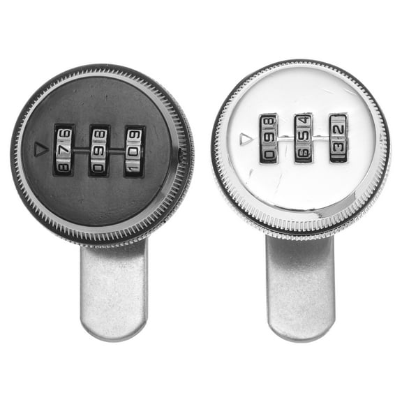 2pcs Combination Lock for File Cabinets Dresser Tool Box Replacement Locks for Desk Drawer