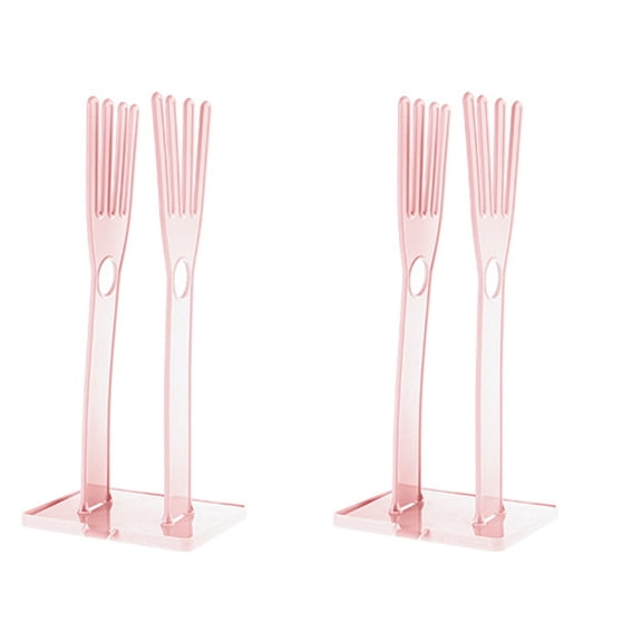 2 Pcs Fine Mesh Strainer Material Rack Size 1 Pink