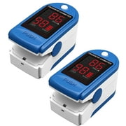 2 Pcs Finger Pulse Oximeter, Oxygen Saturation Monitor, Pulse Oximeter Fingertip o2 Monitor for Pediatric and Adult - Sports Use Only