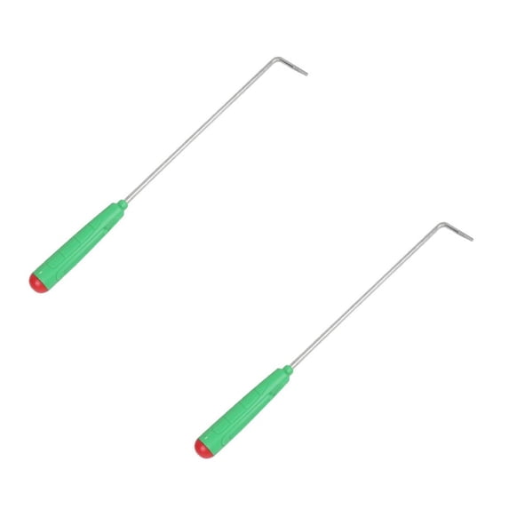 2 Pcs Fire Poker for Fire Pit Outdoor,13 In Fireplace Poker, Portable Fireplace Accessories,Heavy-Duty Fireplace Tool,Fireplace Poker Tool Camping Fire Poker for Fire Pit Fireplace Poker,(Green)