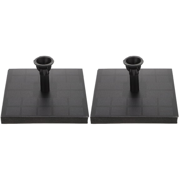 2 Pcs Fish Aquarium Decoration Solar Fountain Pump Cordless Water Outdoor Pool Powered