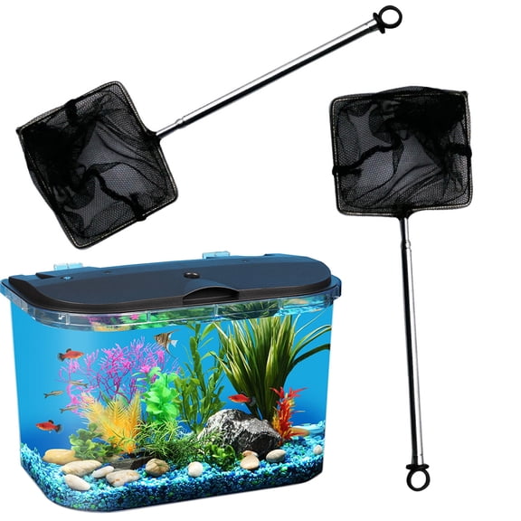 2 Pcs Fishing Net Fishing Landing Net Aquarium Accessory Black Net Landing Net Tuck Net for Aquarium Child