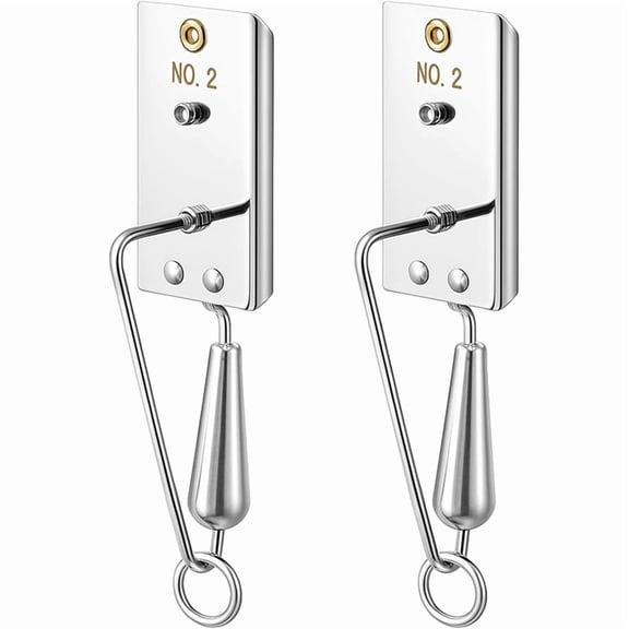 2 Pcs Fishing Planer Stainless Steel Planer Board for Trolling Fishing Wire Paravanes for Boats with Down Riggers B
