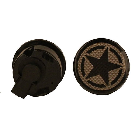 2 Pcs Five Star Style Yellow LED Turn Signal Light For 2007-18 Jeep Wrangler JK