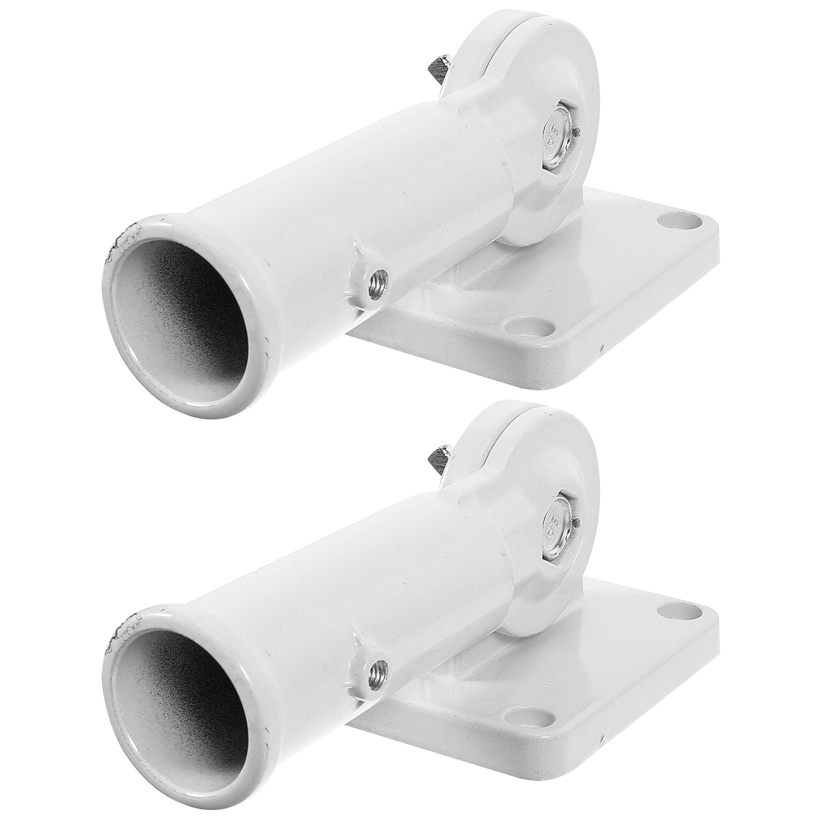 2 Pcs Flag Pole Mounting Base Bracket Holder for House Flags Multi