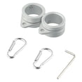 thumbnail image 1 of 2 Pcs Flag Pole Ring Aluminum Alloy for 0.75-1 in Pole 360° Rotating Anti-Wrap, 1 of 9