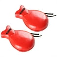 thumbnail image 1 of 2Pcs Traditional Castanet Spanish Castanets Flamenco Dance Castanets with String Hand Clapper Orff Music Instrument, 1 of 8