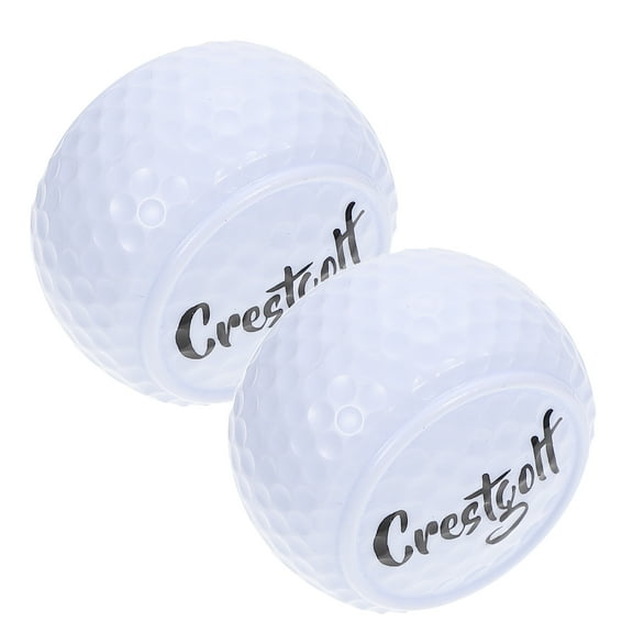 Worgeous White Golfing Balls for Practice Made of Synthetic Rubber 2 Pieces Ideal for Training