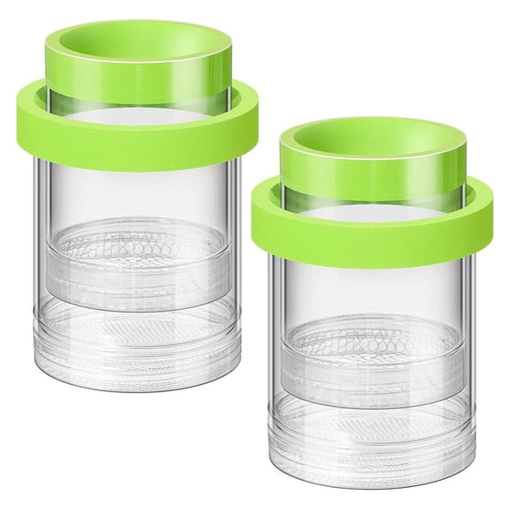 2 Pcs Floating Fish Isolation Box for Fish Tank, Floating Aquarium Breeder Hatching Box Clear Egg Isolation Net Incubation Boxes for Clownfishes Betta Guppy, Green