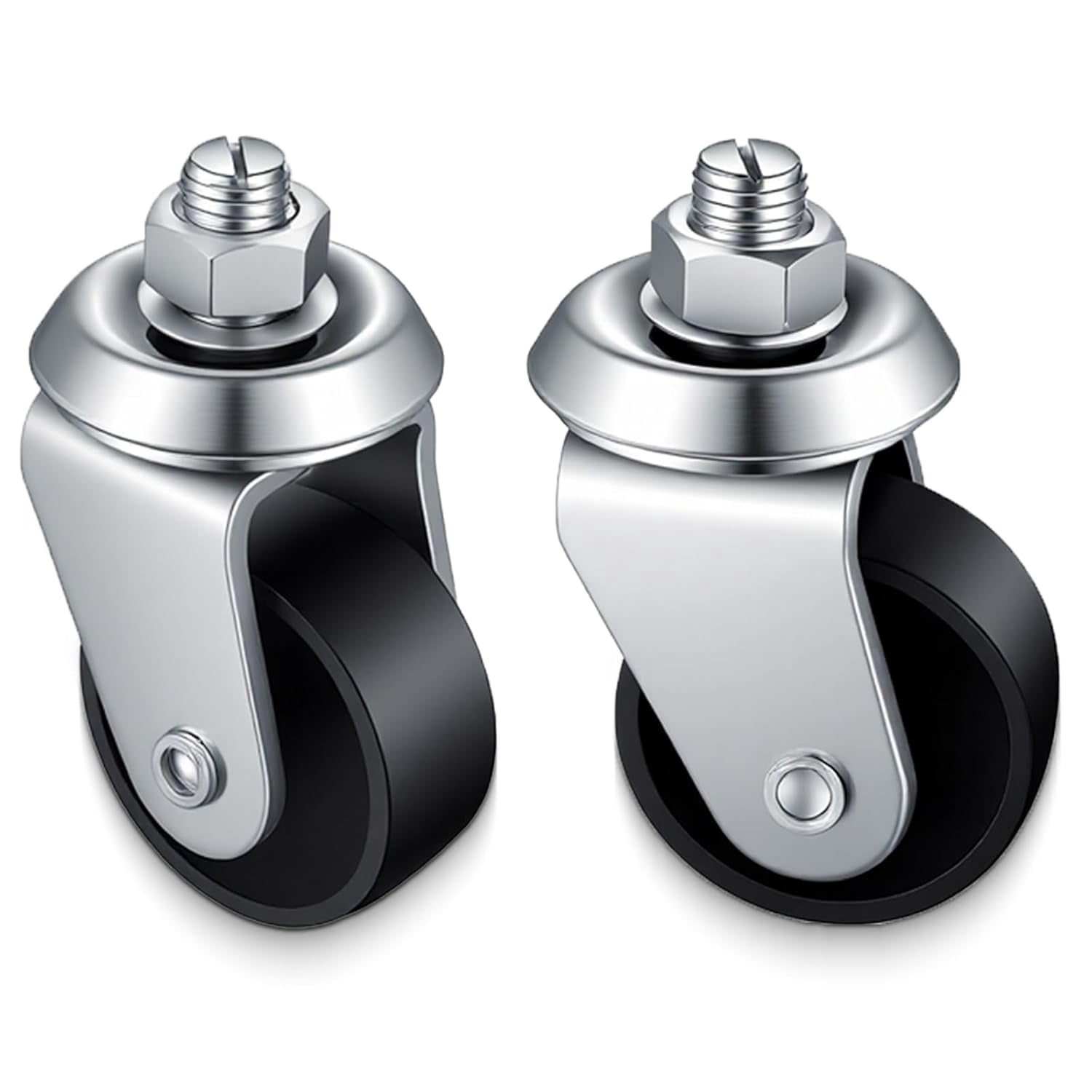 2 Pcs Floor Jack Casters for 4 Ton Floor Jack, Cast Iron Racing Jacks ...