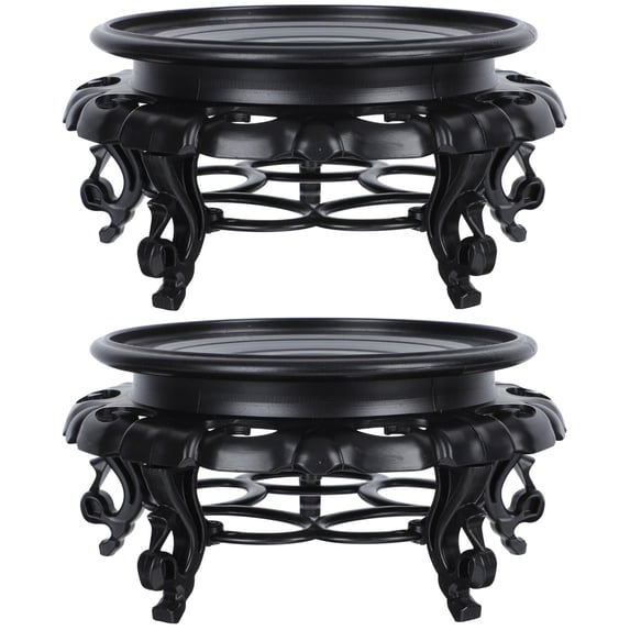 2 Pcs Flower Planter Display Decorative Tray Stand Space-saving Attractive Home