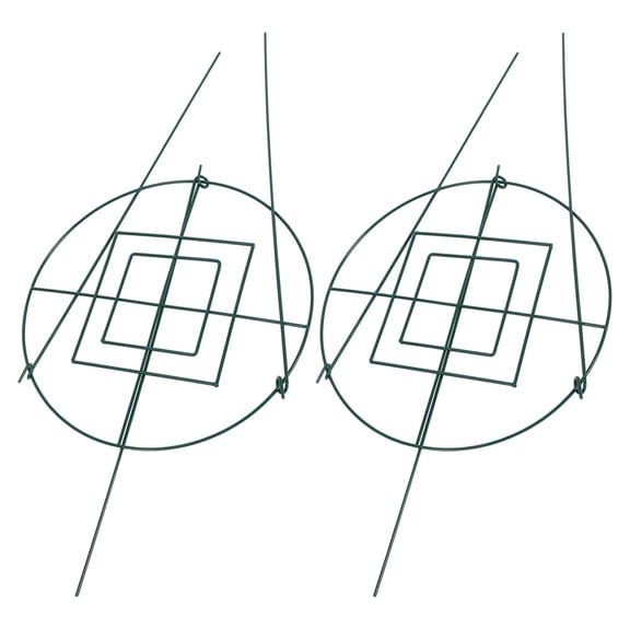 2 Pcs Flower Stand Support Frame Rack for Garden Climbing Frame Potted Plant Trellis Iron 45.00X30.00X30.00CM