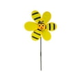 thumbnail image 1 of 2 Pcs Flower Wind Spinner Garden Pinwheels Whirligigs Ladybug Bee Windmill Wind Spinner Pinwheel for The Yard Garden Lawn Patio Outdoor Decor Kid Toys, 1 of 4