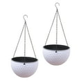 thumbnail image 1 of 2 Pcs Self Watering Hanging Flowerpot Baskets for Indoor Outdoor Garden Plants Hydroponic Plant Pots, 1 of 6