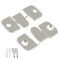 thumbnail image 1 of 2 Pcs Flush Mount Bracket,Stainless Steel Hanging Buckle Kit with 4 Screws,Interlock Metal Photo Frame Hook,Picture Hangers,Headboard & Art Gallery Wall Mount Hardware(1.7x0.7")(WH-Ironl-S), 1 of 9