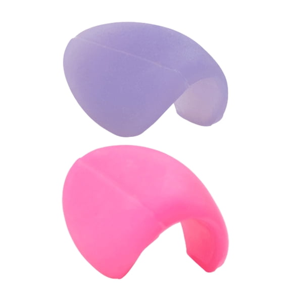 2 Pcs Flute Thumb Rest Cushion Soft Silicone Finger Cover Finger Protector Musical Instrument Accessories