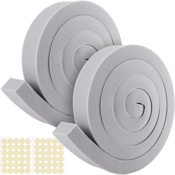 Ebaokuup 2 Pcs 2" x 1" x 6.5' Air Conditioner Foam Seal Tape with Glue Point