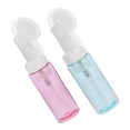 thumbnail image 1 of 2 Pcs Foam Pump Bottle Transparent Mini Shower Gel Travel Brush Empty Mousse The Pet, 1 of 6