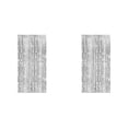 thumbnail image 1 of 2 Pcs Foil Fringe Curtain Backdrop - 3.28x6.56 Ft Silver Metallic Tinsel Photo Booth Background for Wedding Birthday, Graduation Christmas Holiday Party Wall Decor, 1 of 5