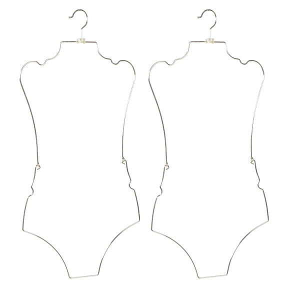 2 Pcs Foldable Swimsuit Rack Swim Suits Underwire Bikini Metal Swimsuit Hanger Swimsuit Drying Rack Bathing Suit Hanger