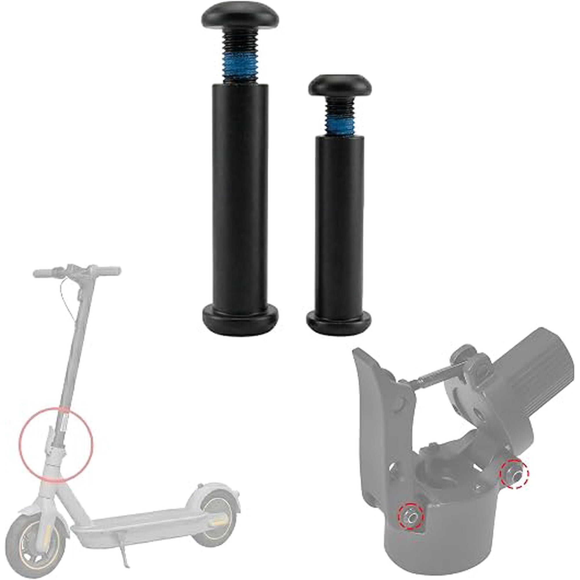 Lock For Computer 2 PC Folding Lock Screw Set Compatible with Segway Ninebot Max G30 ...