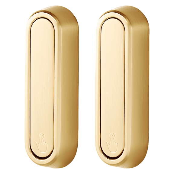 2 Pcs Folding Wall Hooks, Zinc Alloy Gold Retractable Coat Hangers, 90 Foldable Space-Saving Hooks for Bathroom, Bedroom, Entryway, 2.9 x 0.94 x 0.47 In
