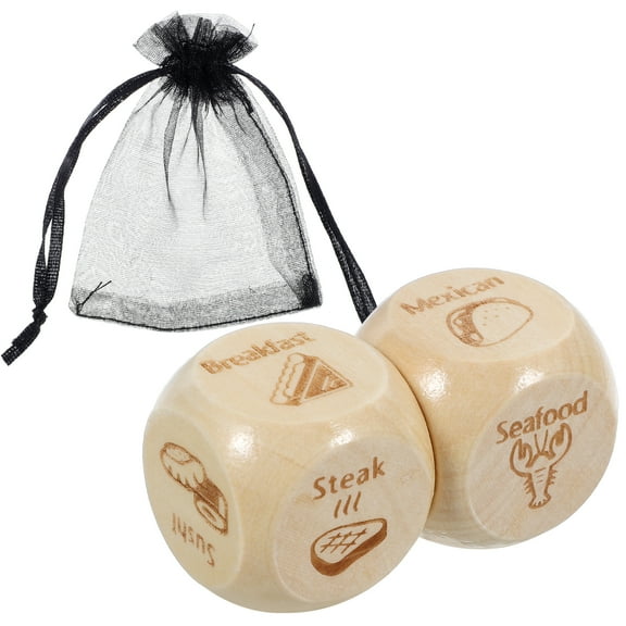 2 Pcs Food Decision Dices Dinner Idea Dice What To Eat Dice Food Decision Maker Food Dice Game