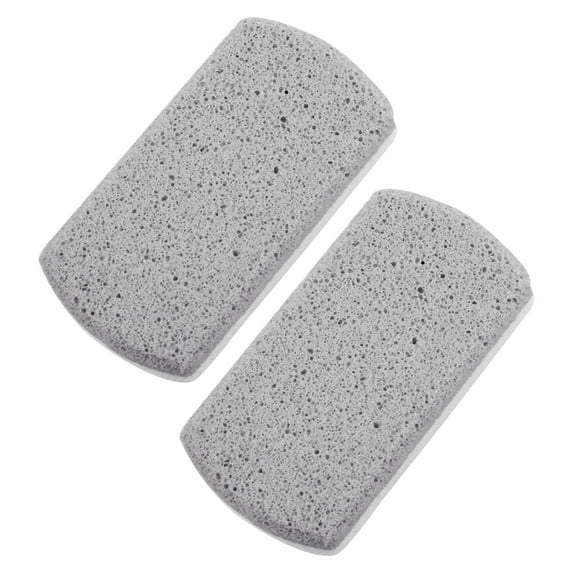 2 Pcs Foot Care Exfoliating Scrub Stone Double Sided Fine and Coarse Pumice Stone Foot File Grey White