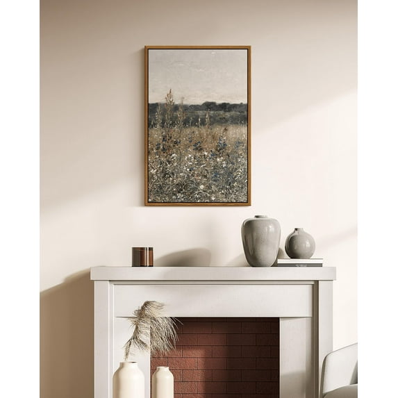 2 Pcs Framed Wall Art Vintage Landscape Decor, Canvas Prints for Living Room Bedroom Office Farmhouse Decor 16x24