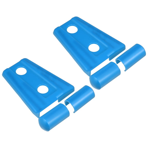 2 Pcs Front Engine Hood Hinge Cover Trim Exterior Decoration for Jeep Wrangler JK 2-Door 4-Door 2007-2018 Blue