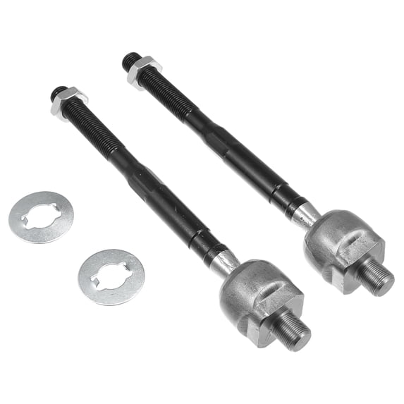 Unique Bargains 2 Pcs Front Inner Tie Rods Fit for Infiniti G35 2003-2007 for Nissan 350z 2003-2009 Black