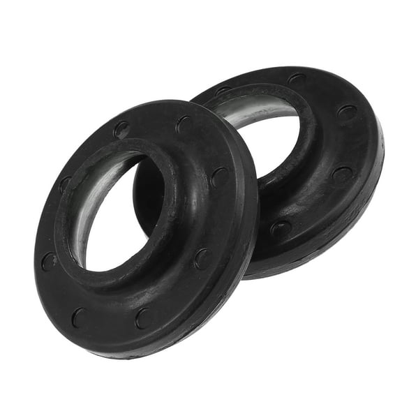 2 Pcs Front Upper Coil Spring Insulators Coil Spring Isolators for Jeep Cherokee 52000229 Rubber Black