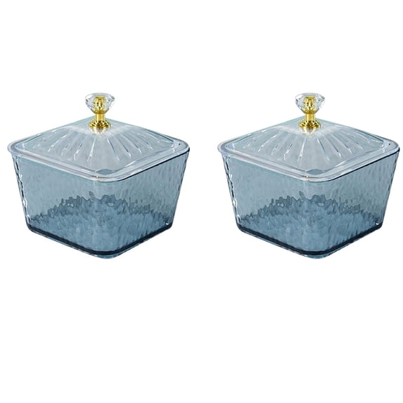 2 Pcs Fruit Plate, Home Living Room Desktop Candy Compartment Snack Plate, Refreshment Dried Fruit Plate, Dry Fruit Tray with Lid for Nuts Snacks Dessert Veggies