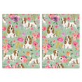 thumbnail image 1 of 2 Pcs Funny Kitchen Towels,Basset Hound and Pioneer Flower Microfiber Dish Towels,Kitchen Tea Towels,Kitchen Towel Set (18" X 26"), 1 of 7