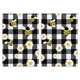 thumbnail image 1 of 2 Pcs Funny Kitchen Towels,Bees and Daisies on Checkered Microfiber Dish Towels,Kitchen Tea Towels,Kitchen Towel Set (18" X 26"), 1 of 3
