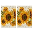 thumbnail image 1 of 2 Pcs Funny Kitchen Towels,Beige Calligraphy Sunflower Pattern Microfiber Dish Towels,Kitchen Tea Towels,Kitchen Towel Set (18" X 26"), 1 of 7