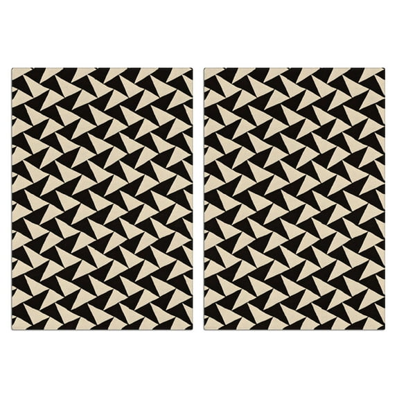 2 Pcs Funny Kitchen Towels,Black Beige Chevron Pattern Microfiber Dish Towels,Kitchen Tea Towels,Kitchen Towel Set (18" X 26")