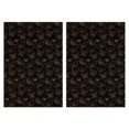 thumbnail image 1 of 2 Pcs Funny Kitchen Towels,Black Butterfly Orange Line Pattern Microfiber Dish Towels,Kitchen Tea Towels,Kitchen Towel Set (18" X 26"), 1 of 7