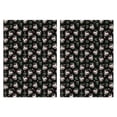 thumbnail image 1 of 2 Pcs Funny Kitchen Towels,Black Cartoon Unicorn Flower Leaf Pattern Microfiber Dish Towels,Kitchen Tea Towels,Kitchen Towel Set (18" X 26"), 1 of 7