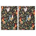 thumbnail image 1 of 2 Pcs Funny Kitchen Towels,Black Chicken Rooster Flower Pattern Microfiber Dish Towels,Kitchen Tea Towels,Kitchen Towel Set (18" X 26"), 1 of 7