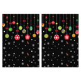 thumbnail image 1 of 2 Pcs Funny Kitchen Towels,Black Christmas Ornament Pattern Microfiber Dish Towels,Kitchen Tea Towels,Kitchen Towel Set (18" X 26"), 1 of 7