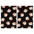 thumbnail image 1 of 2 Pcs Funny Kitchen Towels,Black Christmas Santa Pattern Microfiber Dish Towels,Kitchen Tea Towels,Kitchen Towel Set (18" X 26"), 1 of 7