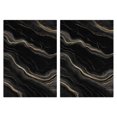 thumbnail image 1 of 2 Pcs Funny Kitchen Towels,Black Gold Marble Pattern Microfiber Dish Towels,Kitchen Tea Towels,Kitchen Towel Set (18" X 26"), 1 of 7