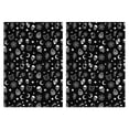 thumbnail image 1 of 2 Pcs Funny Kitchen Towels,Black Gothic Skull Star Pattern Microfiber Dish Towels,Kitchen Tea Towels,Kitchen Towel Set (18" X 26"), 1 of 7