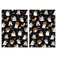 thumbnail image 1 of 2 Pcs Funny Kitchen Towels,Black Halloween Ghosts and Pumpkins Microfiber Dish Towels,Kitchen Tea Towels,Kitchen Towel Set (18" X 26"), 1 of 7