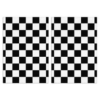 2 Pcs Funny Kitchen Towels,Black and White Checkered Pattern Microfiber Dish Towels,Kitchen Tea Towels,Kitchen Towel Set (18" X 26")