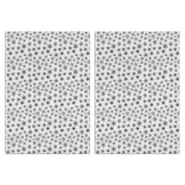 2 Pcs Funny Kitchen Towels,Black and White Christmas Snowflake Pattern Microfiber Dish Towels,Kitchen Tea Towels,Kitchen Towel Set (18" X 26")