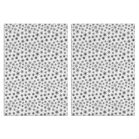 2 Pcs Funny Kitchen Towels,Black and White Christmas Snowflake Pattern Microfiber Dish Towels,Kitchen Tea Towels,Kitchen Towel Set (18" X 26")